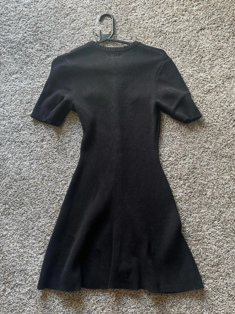 H&M Black Knit Button-Front Dress with Gold Buttons - Picture 2 of 2